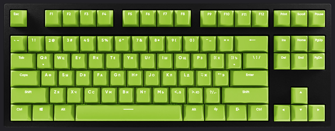 HYPERPC Keyboard TKL - Зеленая