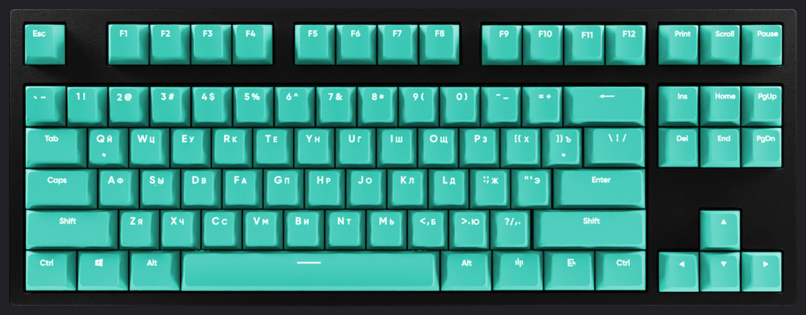 HYPERPC Keyboard TKL - Бирюзовый